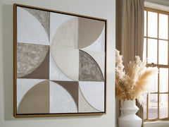 Warmstead Furniture - Ashley Furniture - Harelman Wall Decor - Wall Art / Tan/Taupe/White - A8000502