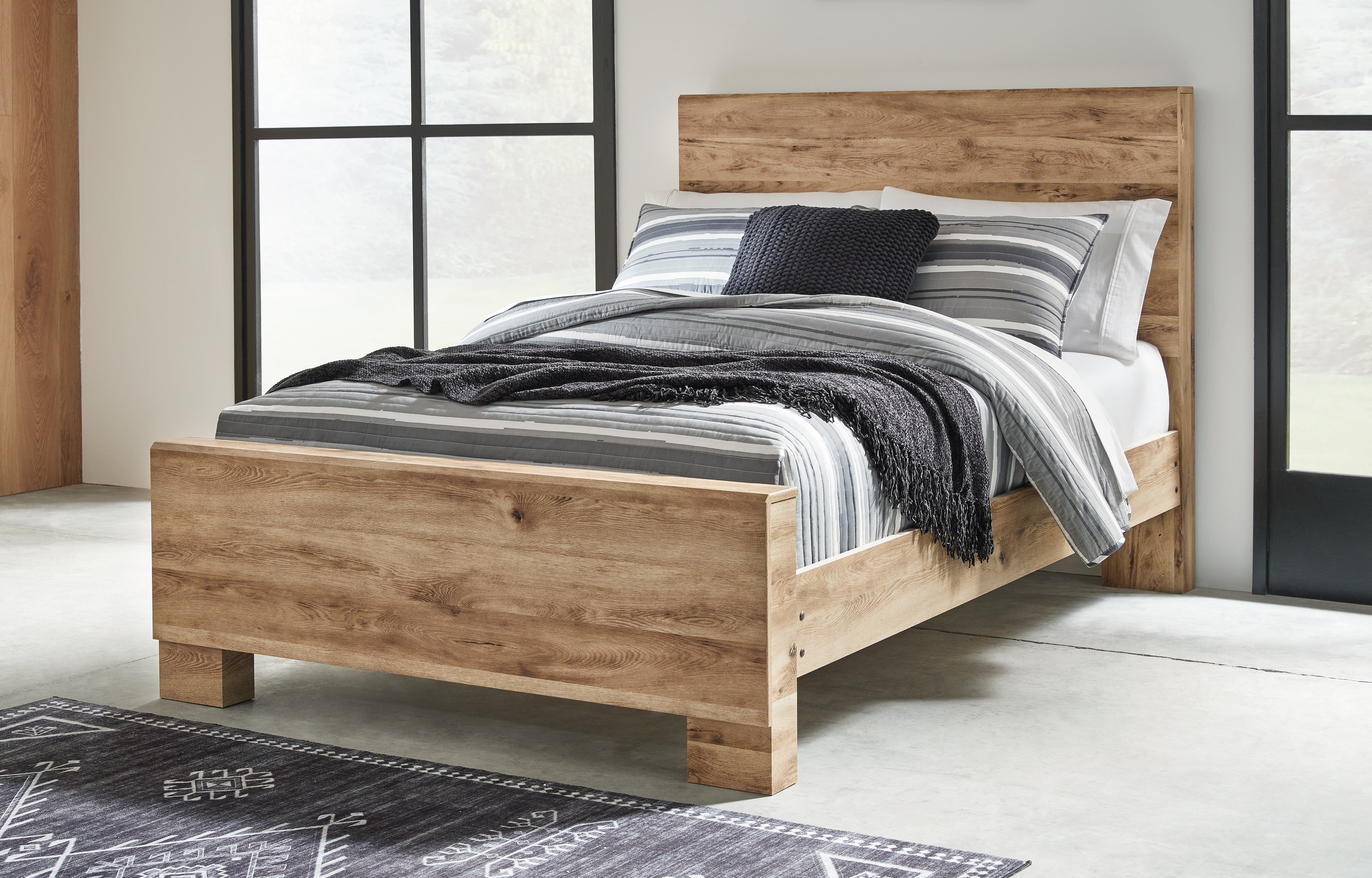 Warmstead Furniture - Ashley Furniture - Hyanna Bedroom - Full Panel Bed / Tan Brown - B1050B21