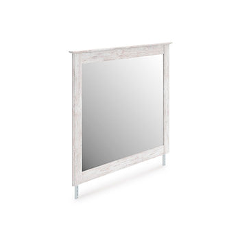 Warmstead Furniture - Ashley Furniture - Makidern Bedroom - Bedroom Mirror / Whitewash - PCB1171-36