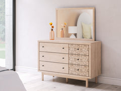 Warmstead Furniture - Ashley Furniture - Arloster Bedroom - Twin Upholstered Day Bed with Storage / Tan/White - PCB1566B9
