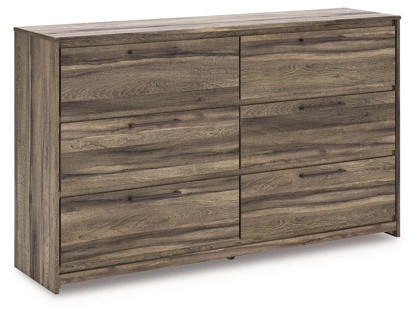 Warmstead Furniture - Ashley Furniture - Elbrim Bedroom - Six Drawer Dresser / Brown - PCB2005-31