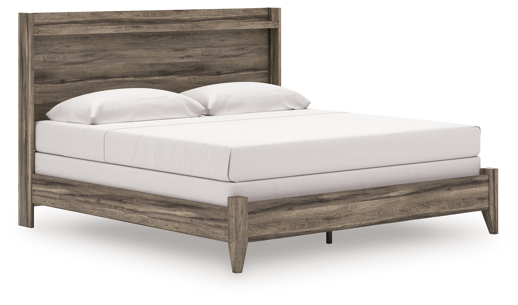 Warmstead Furniture - Ashley Furniture - Elbrim Bedroom - King Panel Bed / Brown - PCB2005B6