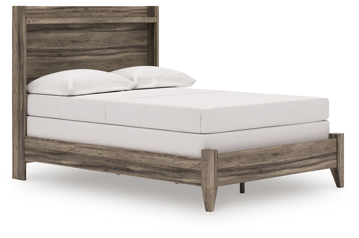 Warmstead Furniture - Ashley Furniture - Elbrim Bedroom - Full Panel Storage Bed / Brown - PCB2005B10