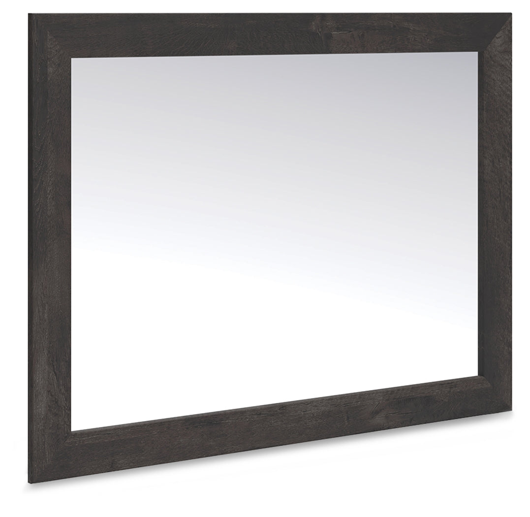 Warmstead Furniture - Ashley Furniture - Hollivern Bedroom - Bedroom Mirror / Dark Gray - PCB2108-36