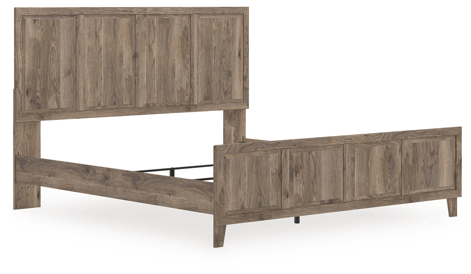 Warmstead Furniture - Ashley Furniture - Rusticott Bedroom - King Panel Bed / Brown - PCB2260B6