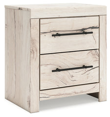 Warmstead Furniture - Ashley Furniture - Lawroy Bedroom - Full Panel Bed with Storage / Light Natural - B2310B43