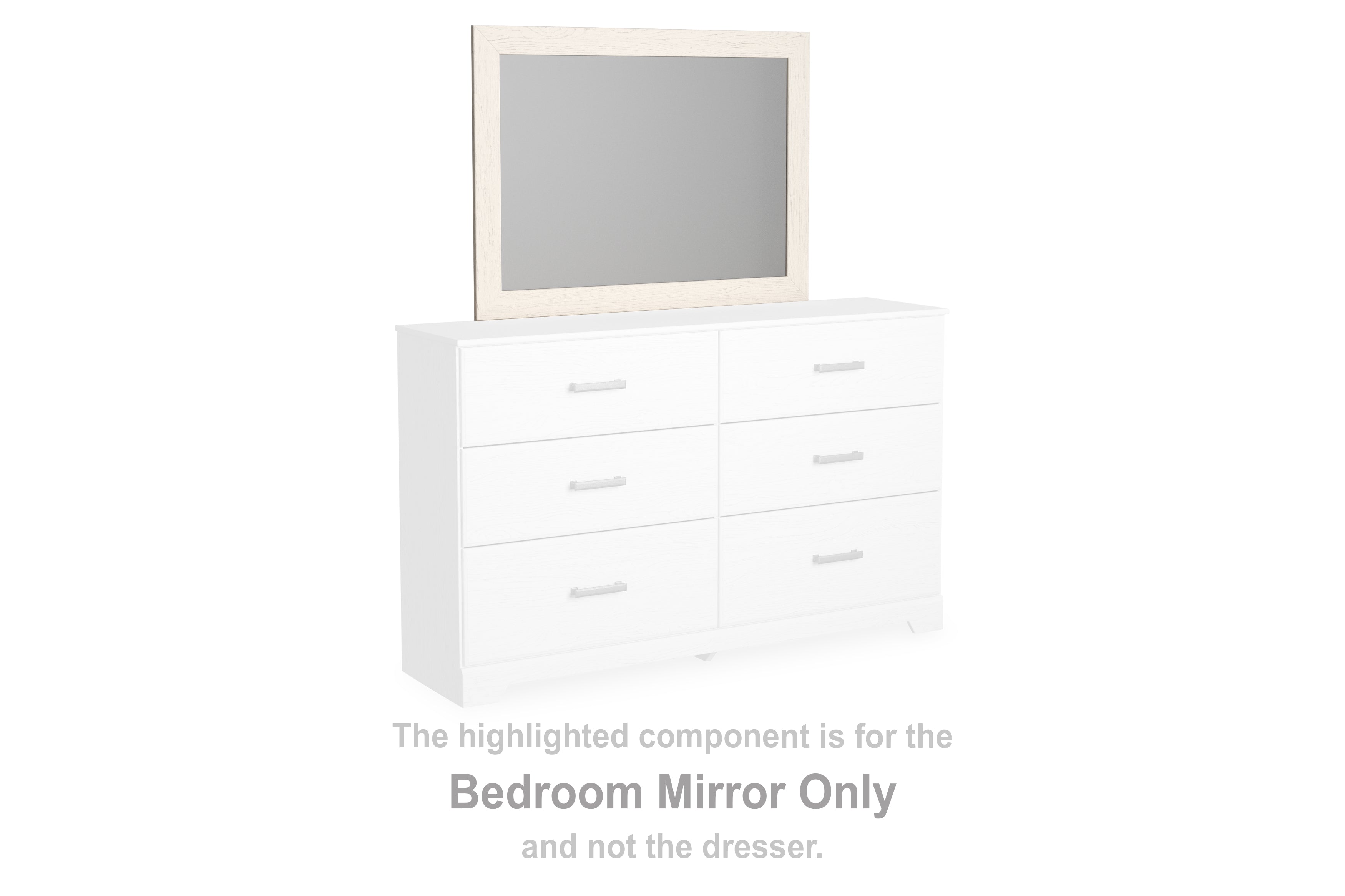 Warmstead Furniture - Ashley Furniture - Stelsie Bedroom - Bedroom Mirror / White - B2588-36