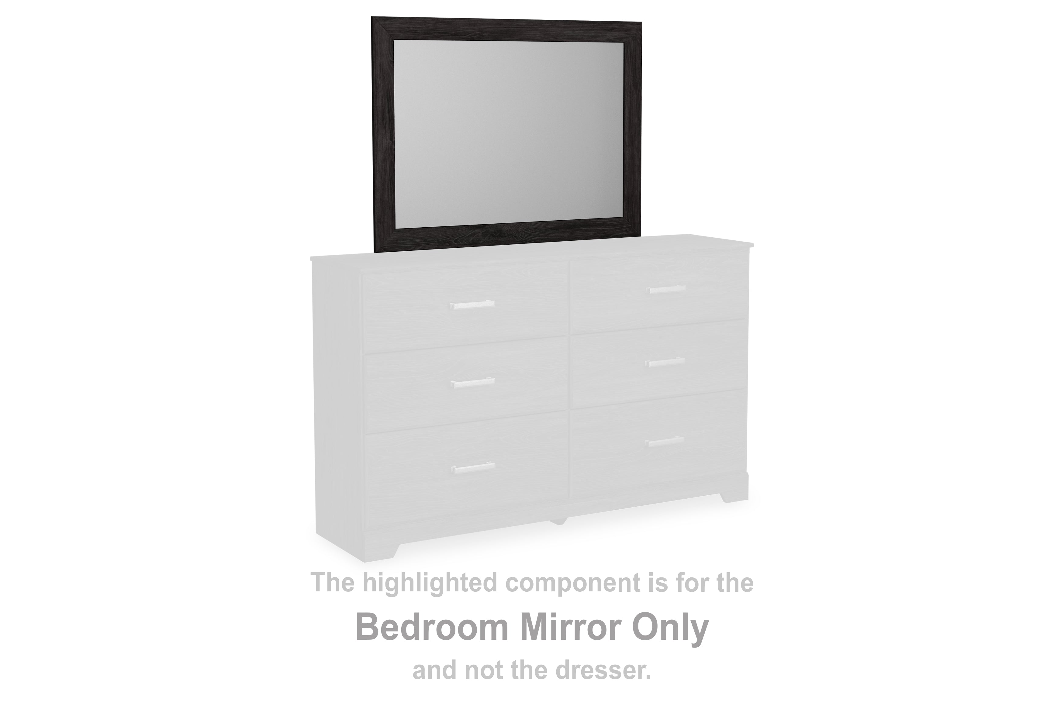 Warmstead Furniture - Ashley Furniture - Belachime Bedroom - Bedroom Mirror / Charcoal - B2589-36