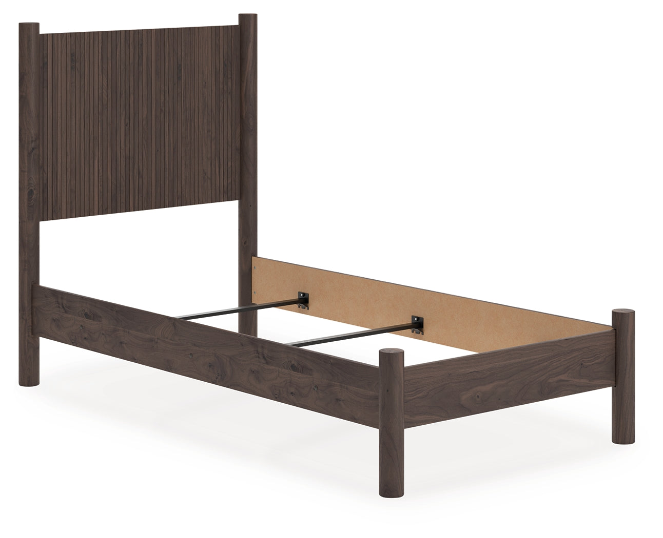 Warmstead Furniture - Ashley Furniture - Pamytta Bedroom - Twin Panel Bed / Brown - PCB2614B14