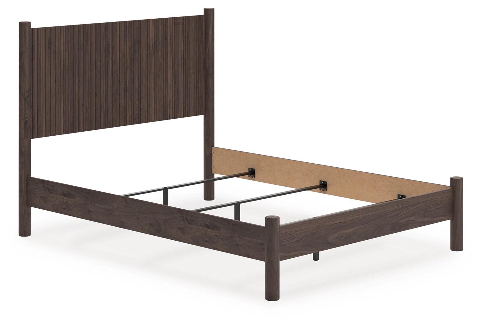 Warmstead Furniture - Ashley Furniture - Pamytta Bedroom - Queen Panel Bed / Brown - PCB2614B18