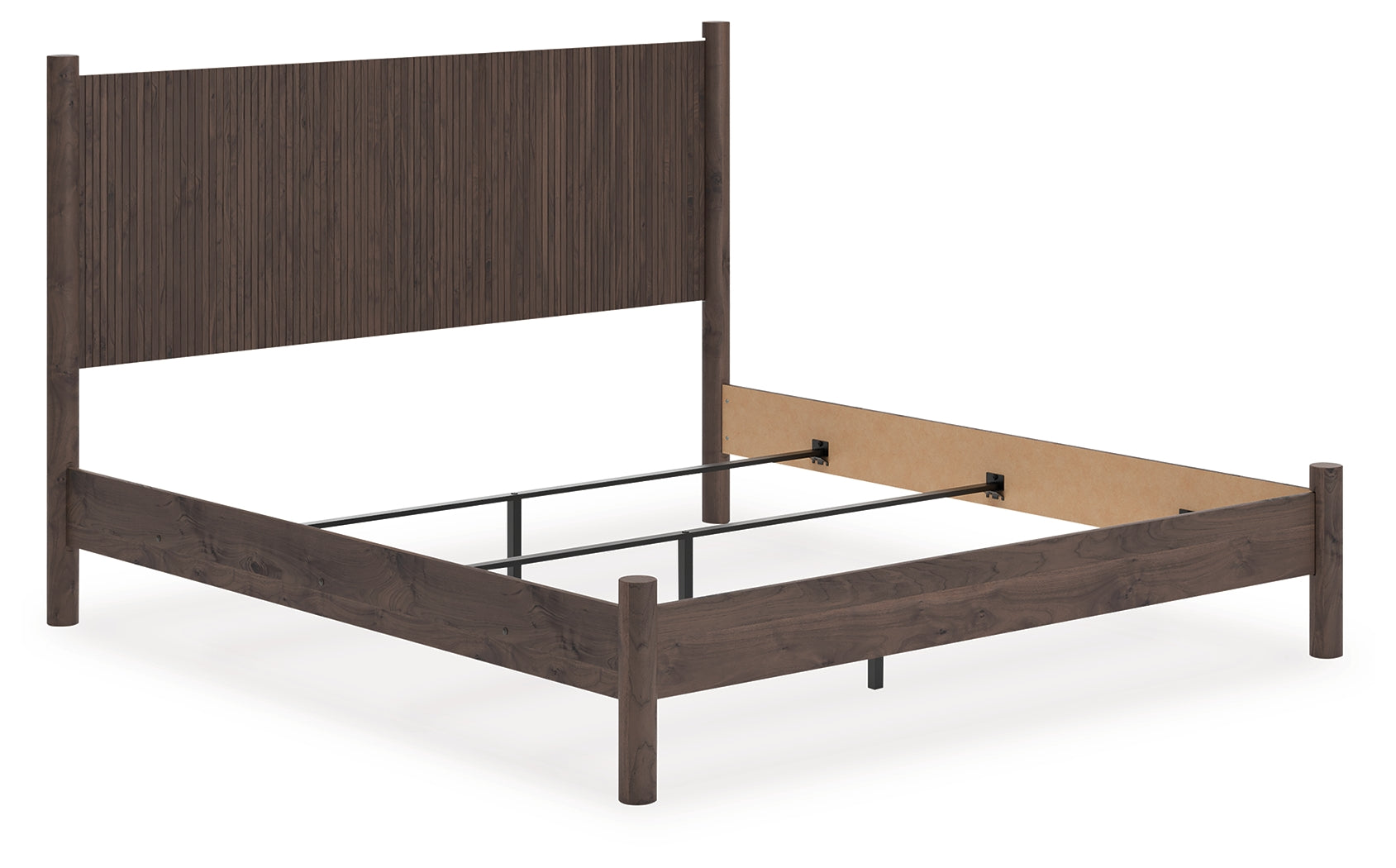 Warmstead Furniture - Ashley Furniture - Pamytta Bedroom - King Panel Bed / Brown - PCB2614B26