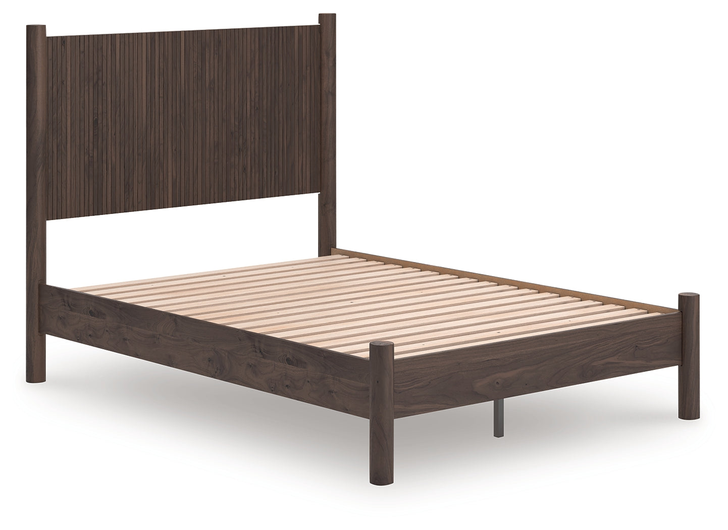 Warmstead Furniture - Ashley Furniture - Pamytta Bedroom - Full Panel Platform Bed / Brown - PCB2614B4