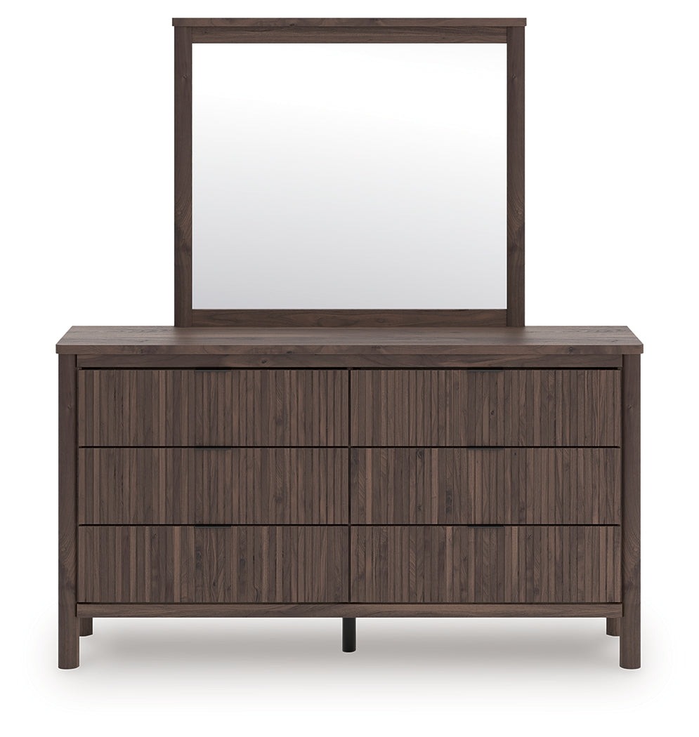 Warmstead Furniture - Ashley Furniture - Pamytta Bedroom - Dresser and Mirror / Brown - PCB2614B1