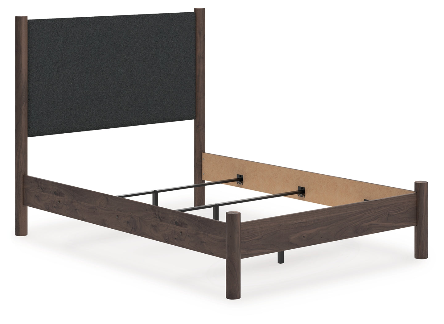 Warmstead Furniture - Ashley Furniture - Pamytta Bedroom - Full Upholstered Panel Bed / Brown - PCB2614B22