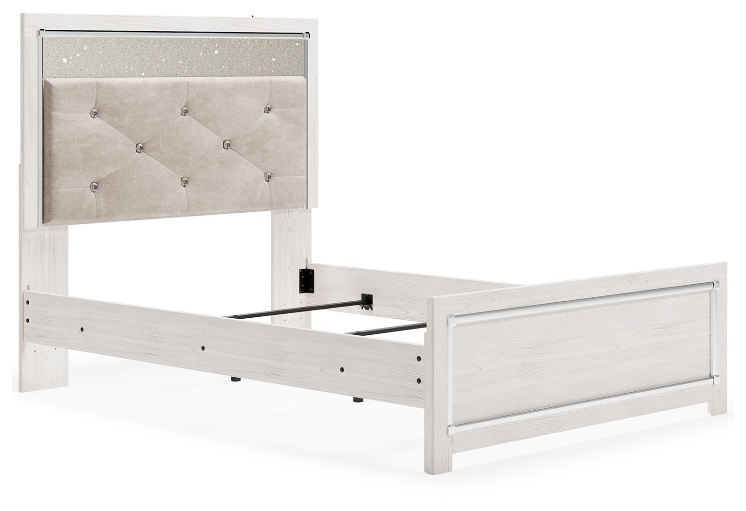 Warmstead Furniture - Ashley Furniture - Altyra Bedroom - Full Panel Bed / White - B2640B8