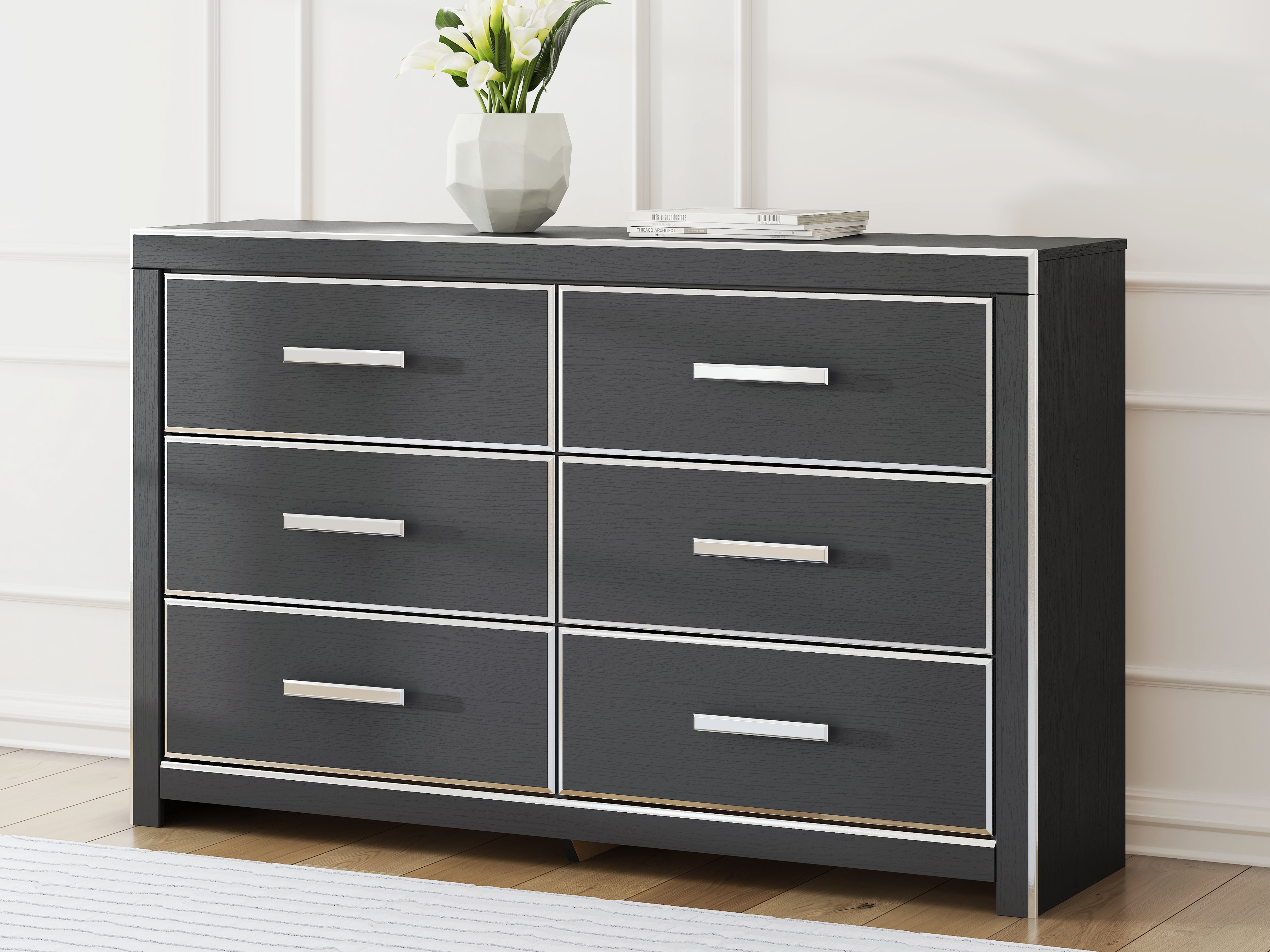 Warmstead Furniture - Ashley Furniture - Zuraleus Bedroom - Six Drawer Dresser / Black - PCB3380-31