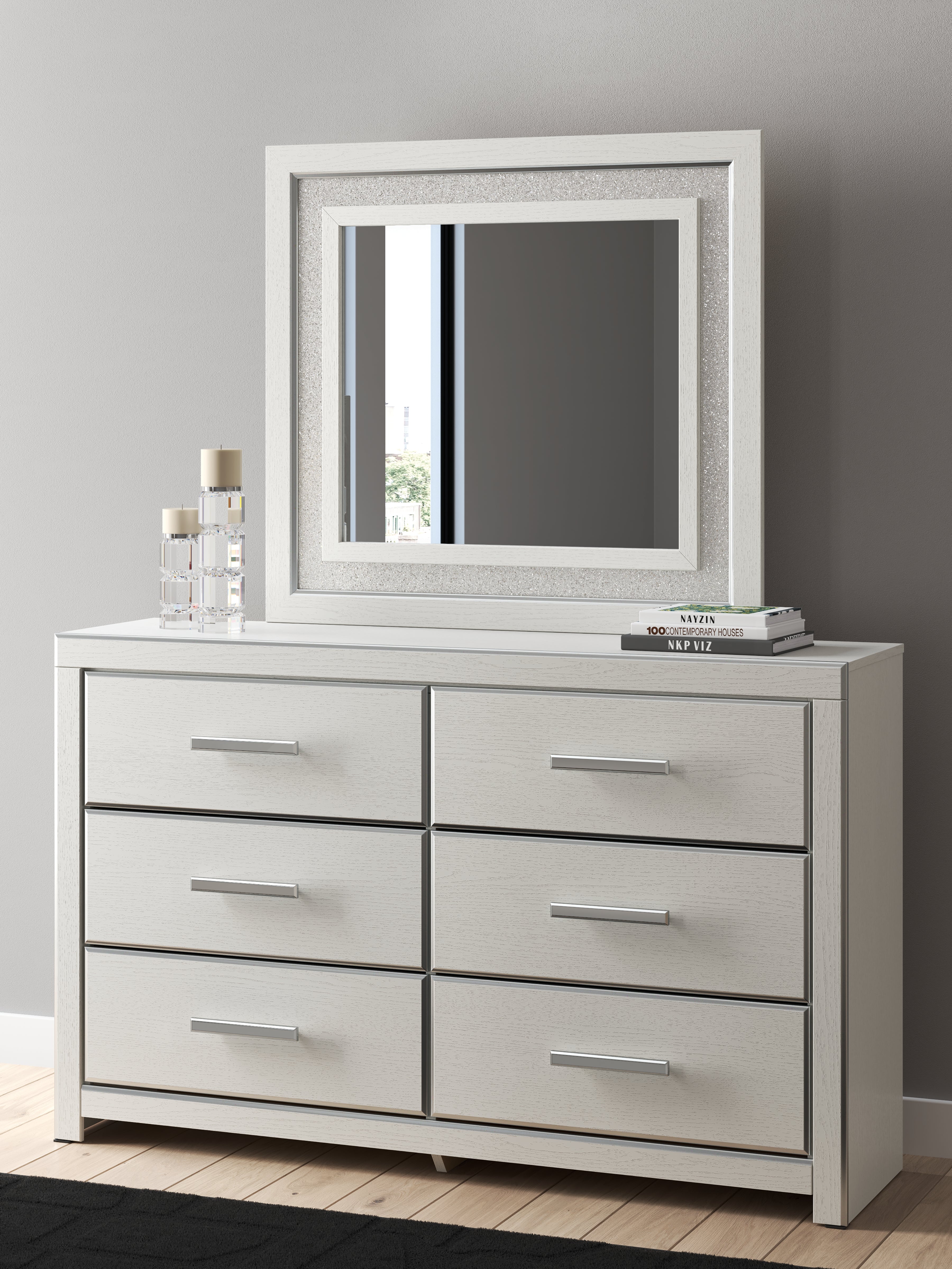 Warmstead Furniture - Ashley Furniture - Zuraleus Bedroom - Dresser and Mirror / White - PCB3381B1