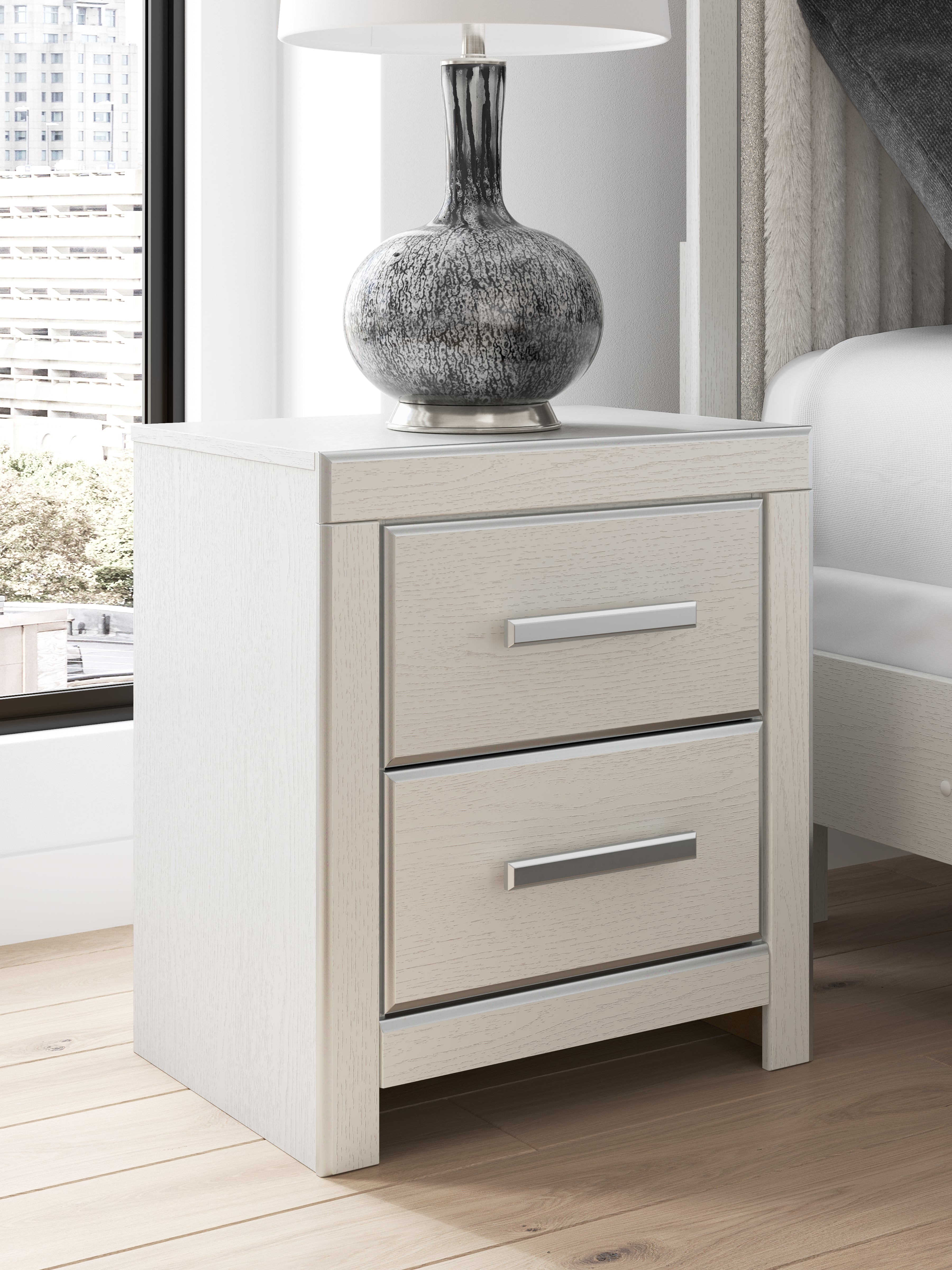 Warmstead Furniture - Ashley Furniture - Zuraleus Bedroom - King Upholstered Bed / White - PCB3381B13