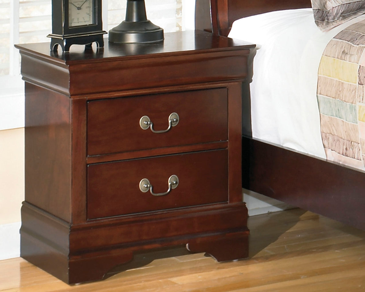 Warmstead Furniture - Ashley Furniture - Alisdair Bedroom - King Sleigh Bed / Reddish Brown - B376B8