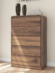 Warmstead Furniture - Ashley Furniture - Fortlorn Bedroom - Dresser / Walnut Brown - PCB386-31