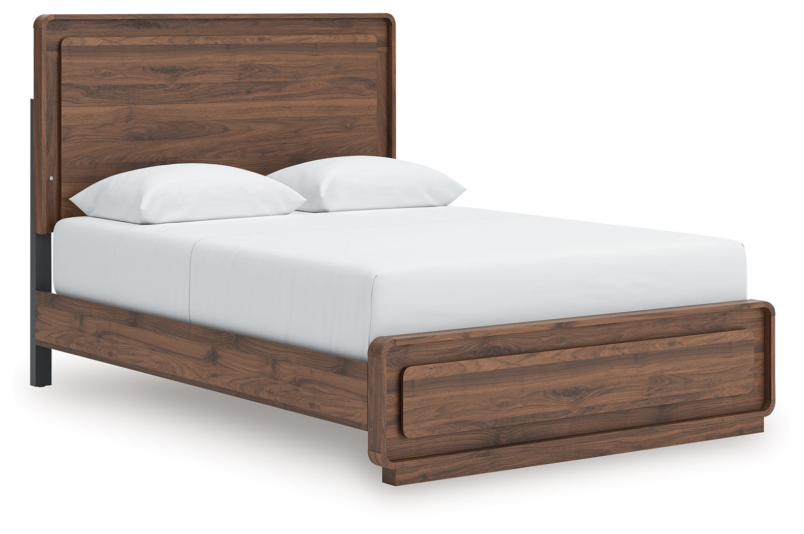 Warmstead Furniture - Ashley Furniture - Fortlorn Bedroom - Queen Panel Bed / Walnut Brown - PCB386B2