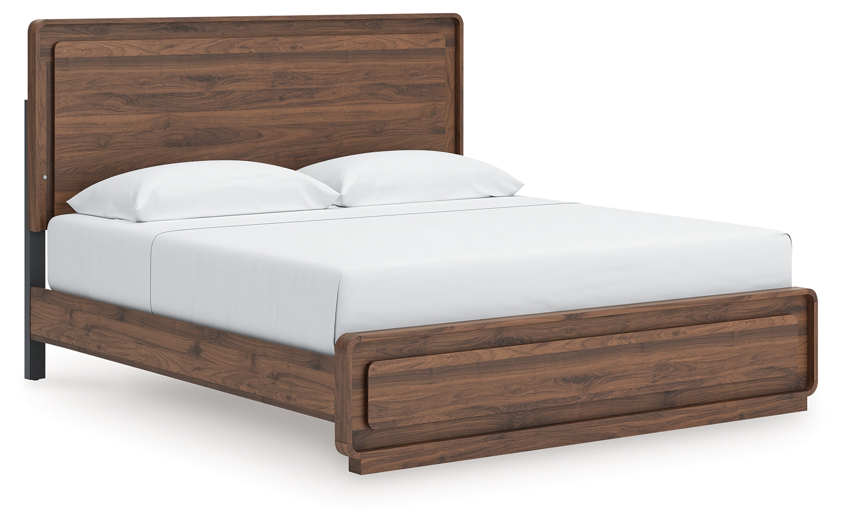 Warmstead Furniture - Ashley Furniture - Fortlorn Bedroom - King Panel Bed / Walnut Brown - PCB386B4