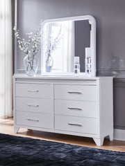 Warmstead Furniture - Ashley Furniture - Jarlee Bedroom - King Upholstered Panel Bed / White - PCB392B4