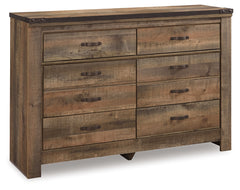 Warmstead Furniture - Ashley Furniture - Trinell Bedroom - Full Bookcase Bed with Storage / Brown - B446B91