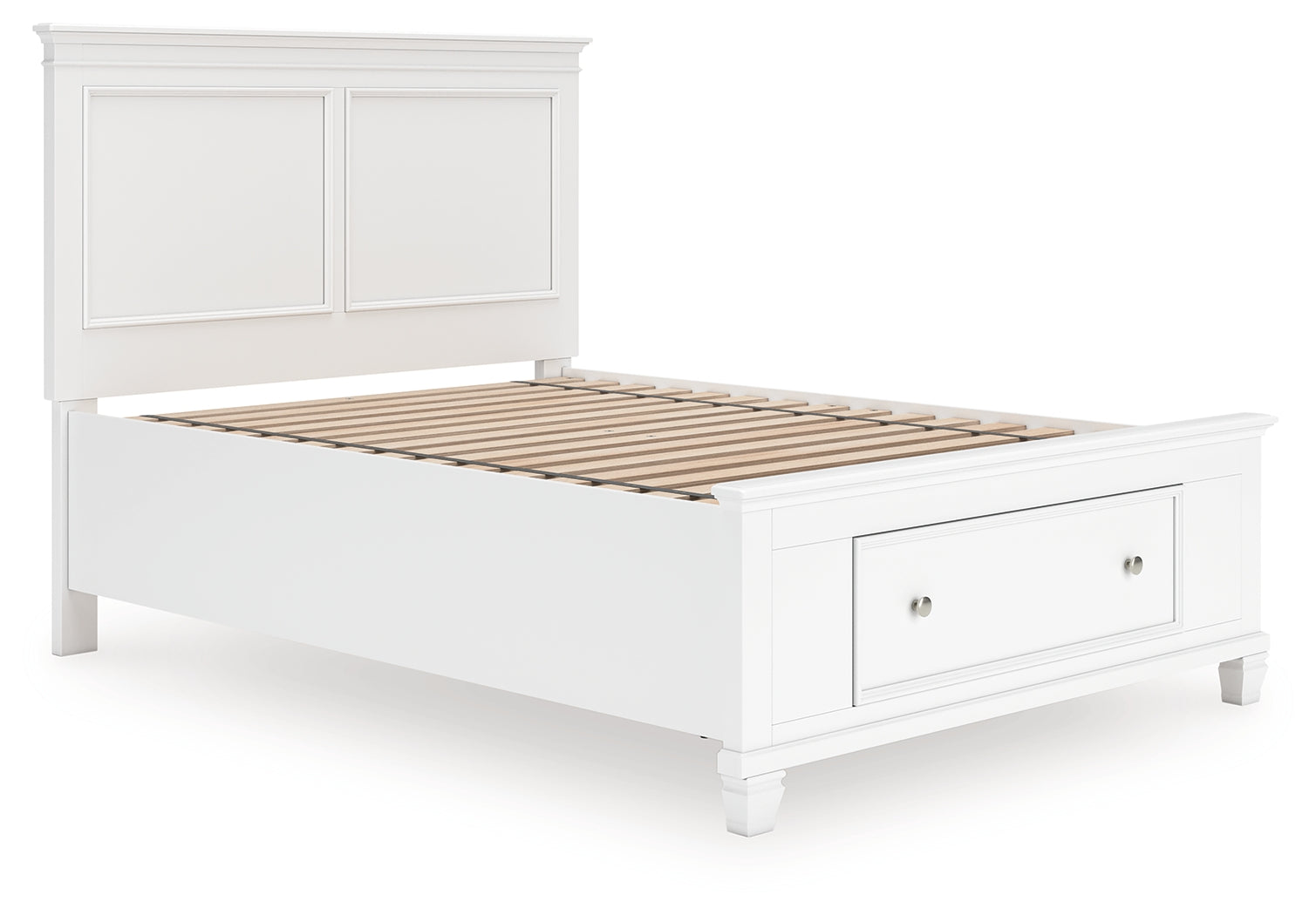 Warmstead Furniture - Ashley Furniture - Fortman Bedroom - Full Panel Storage Bed / White - B680B25