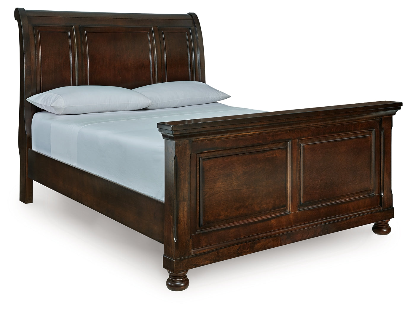 Warmstead Furniture - Ashley Furniture - Porter Bedroom - Queen Sleigh Bed / Rustic Brown - B697B48