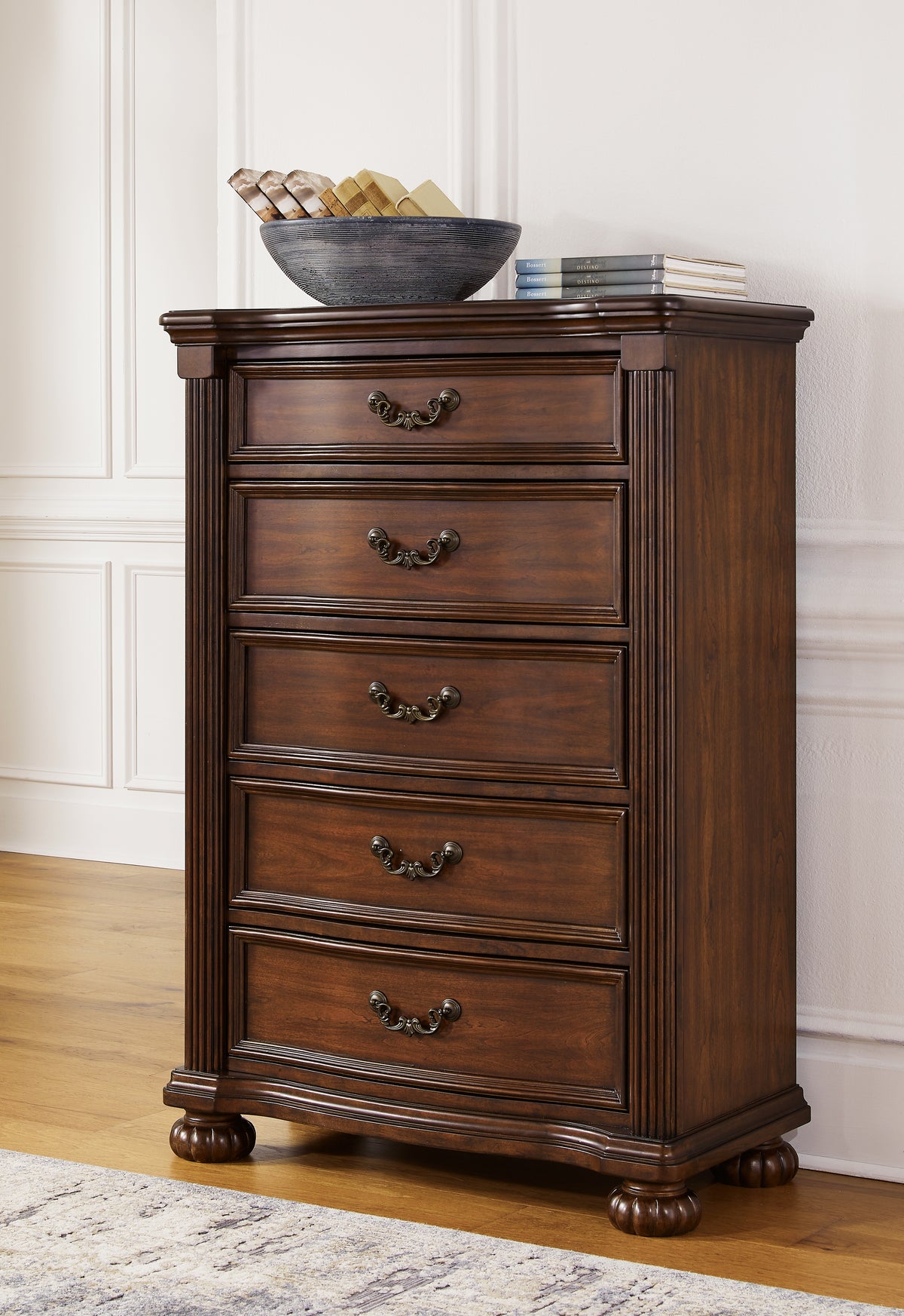 Warmstead Furniture - Ashley Furniture - Lavinton Bedroom - Queen Poster Bed / Brown - B764B5