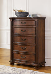 Warmstead Furniture - Ashley Furniture - Lavinton Bedroom - Queen Poster Bed / Brown - B764B5