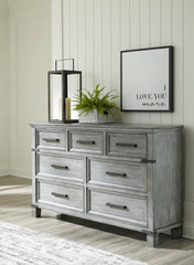 Warmstead Furniture - Ashley Furniture - Russelyn Bedroom - Five Drawer Chest / Gray - B772-46