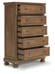 Warmstead Furniture - Ashley Furniture - Feddinger Bedroom - King Sleigh Bed / Medium Brown - PCB779B15