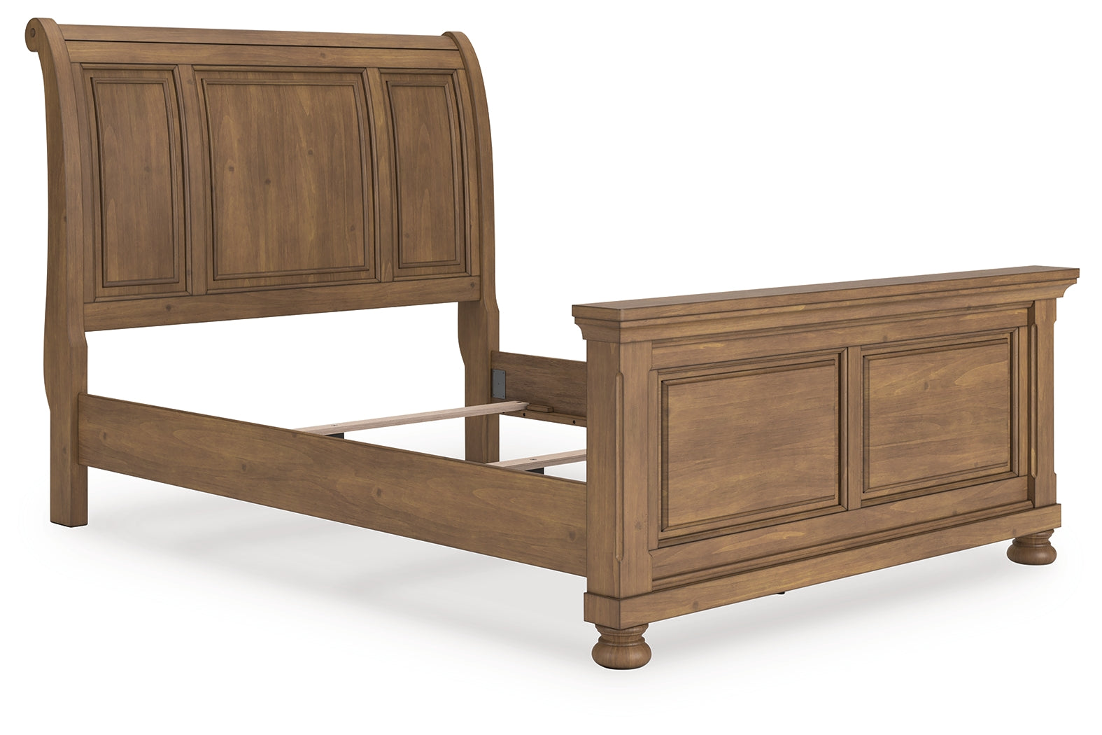 Warmstead Furniture - Ashley Furniture - Feddinger Bedroom - Queen Sleigh Bed / Medium Brown - PCB779B14
