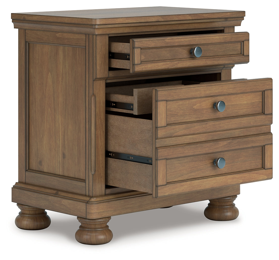 Warmstead Furniture - Ashley Furniture - Feddinger Bedroom - Two Drawer Night Stand / Medium Brown - PCB779-92