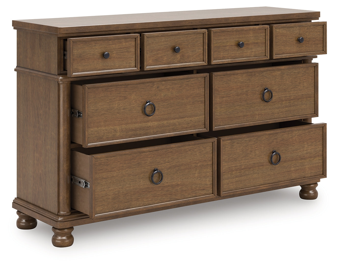Warmstead Furniture - Ashley Furniture - Rowlenstown Bedroom - Dresser / Brown - PCB824-31