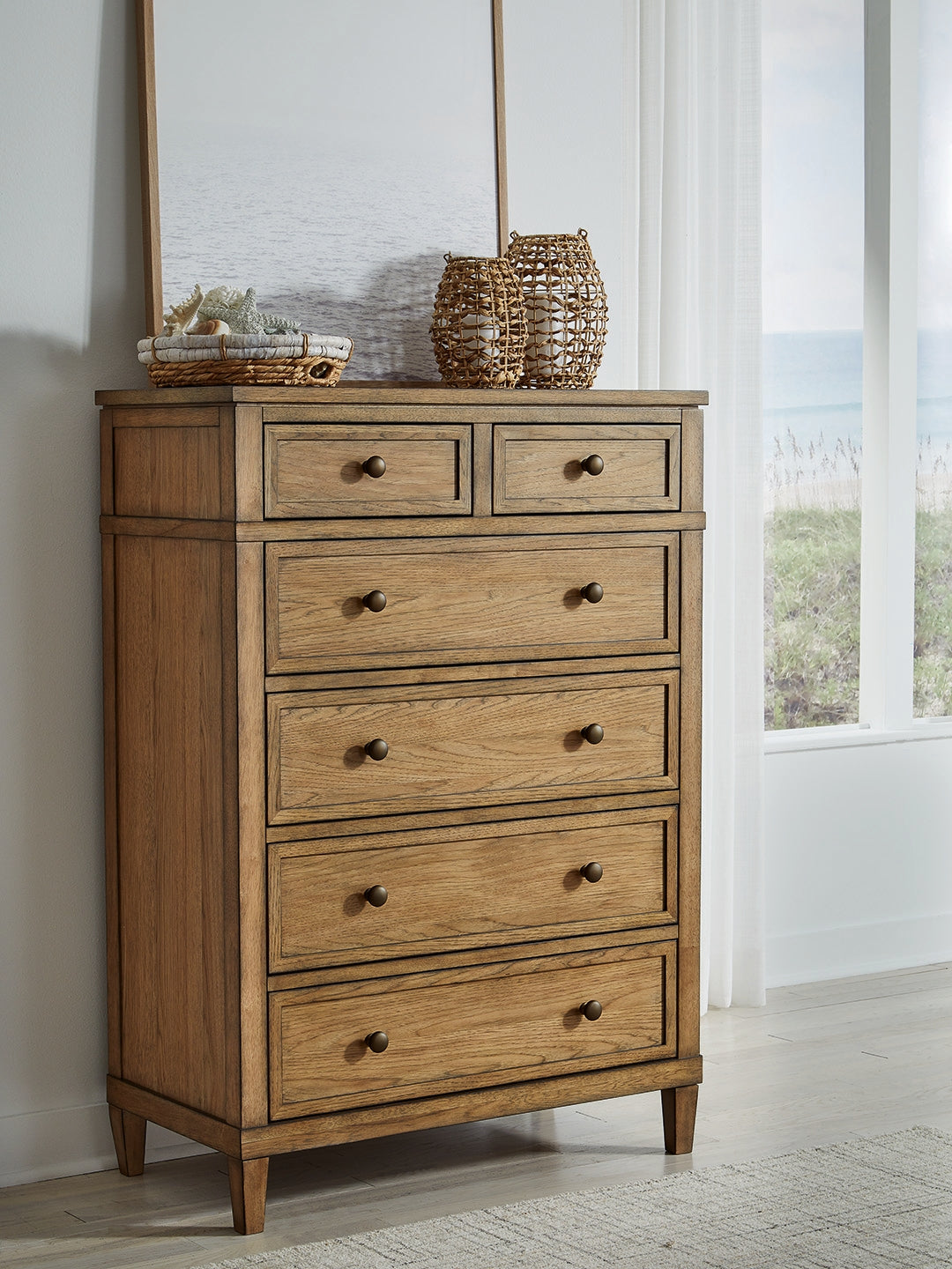 Warmstead Furniture - Ashley Furniture - Sharlance Bedroom - Six Drawer Chest / Brown - B895-46