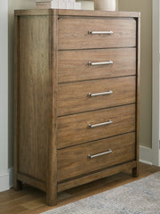 Warmstead Furniture - Ashley Furniture - Cabalynn Bedroom - Two Drawer Night Stand / Light Brown - B974-92