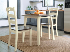 Warmstead Furniture - Ashley Furniture - Woodanville Dining Room - Dining Chair (Set of 2) / Cream/Brown - D335-01X2