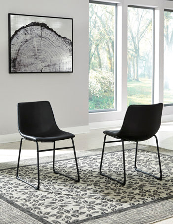 Warmstead Furniture - Ashley Furniture - Centiar Dining Room - Dining Chair (Set of 2) / Black - D372-06X2