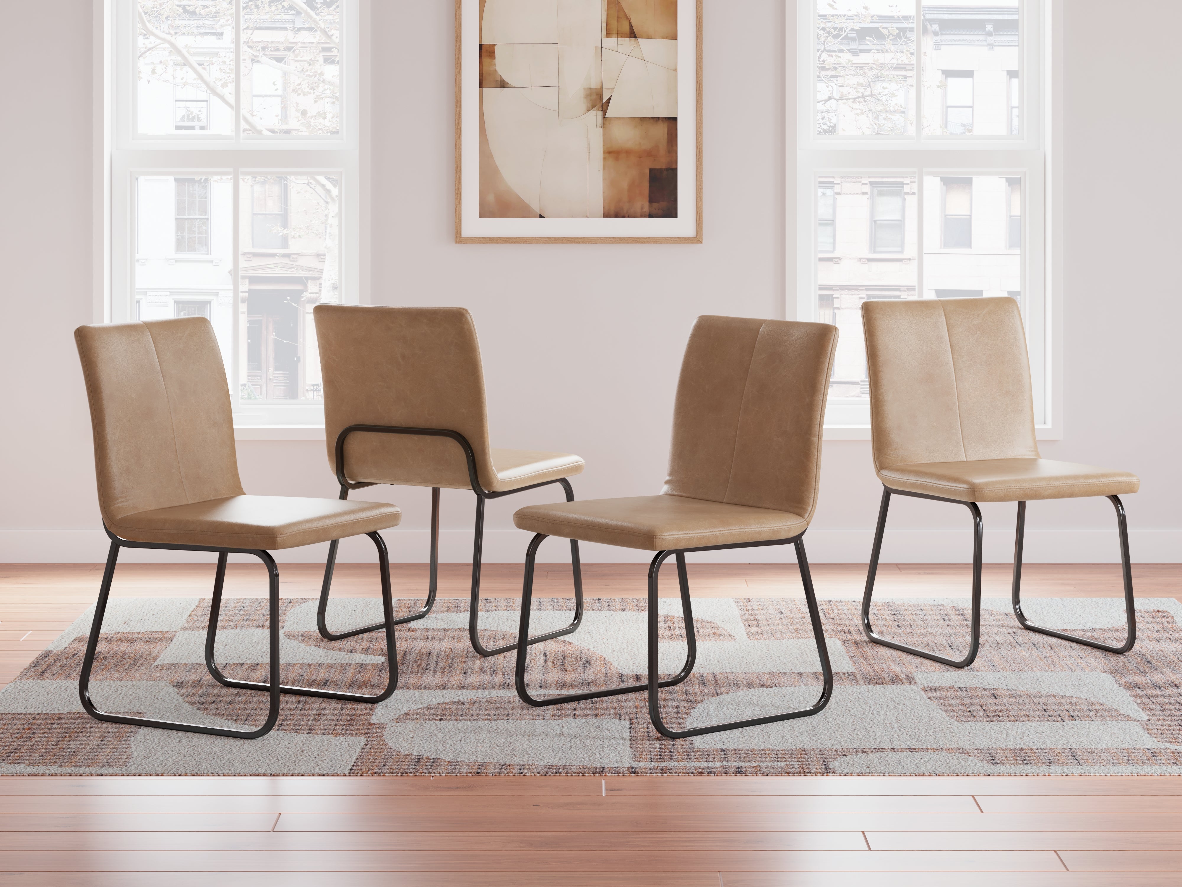 Warmstead Furniture - Ashley Furniture - Pharwynn Dining Room - Dining Chair (Set of 4) / Multi - D446-02X4