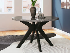 Warmstead Furniture - Ashley Furniture - Glinari Dining Room - Dining Chair  (Set of 2) / Taupe/Black - D476-01X2