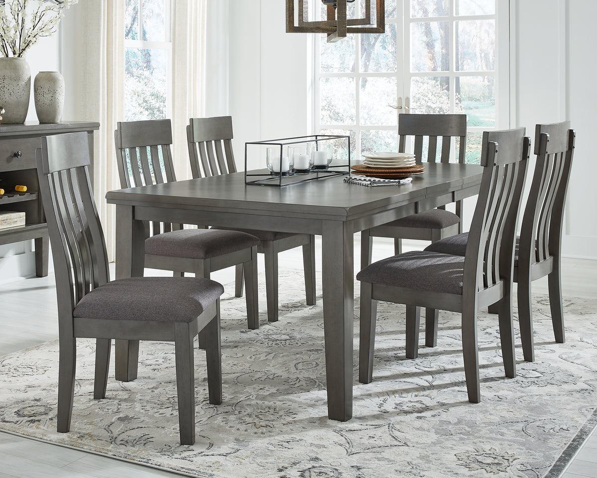 Warmstead Furniture - Ashley Furniture - Hallanden Dining Room - Counter Height Bar Stool (Set of 2) / Two-tone Gray - D589-124X2