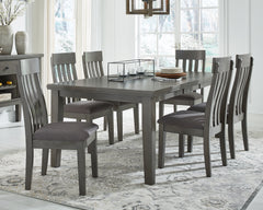 Warmstead Furniture - Ashley Furniture - Hallanden Dining Room - Counter Height Bar Stool (Set of 2) / Two-tone Gray - D589-124X2
