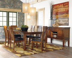 Warmstead Furniture - Ashley Furniture - Ralene Dining Room - Counter Height Barstool (Set of 2) / Medium Brown - D594-224X2