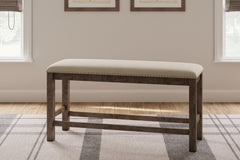 Warmstead Furniture - Ashley Furniture - Moriville Dining Room - RECT Dining Room EXT Table / Grayish Brown / 36"W x 86"D x 30"H - D631-45