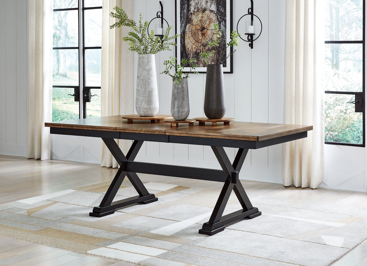 Warmstead Furniture - Ashley Furniture - Wildenauer Dining Room - Bar Height Barstool (Set of 2) / Brown/Black - D634-230X2
