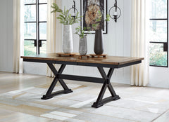 Warmstead Furniture - Ashley Furniture - Wildenauer Dining Room - Bar Height Barstool (Set of 2) / Brown/Black - D634-230X2