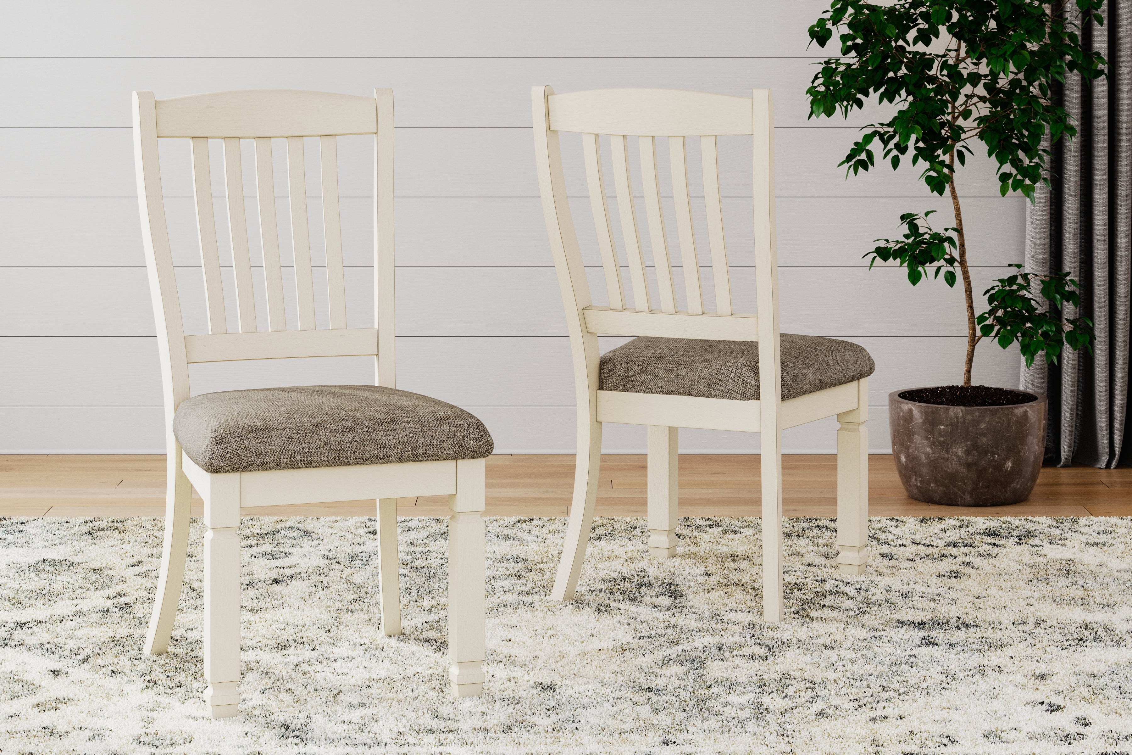 Warmstead Furniture - Ashley Furniture - Bolanburg Dining Room - Dining Chair (Set of 2) / Two-tone - D647-01X2
